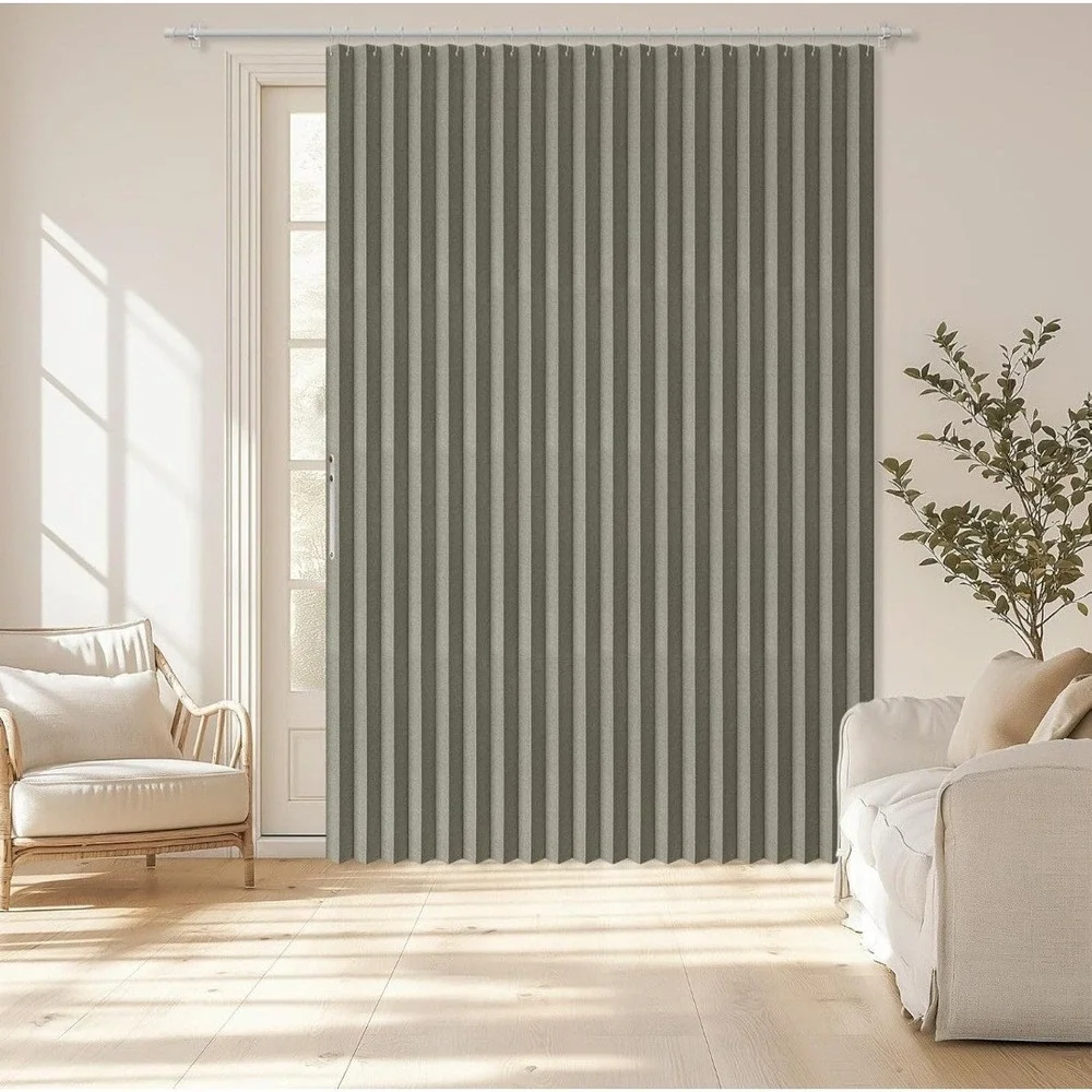 AJAZZ Blackout Accordion Door Curtain 98